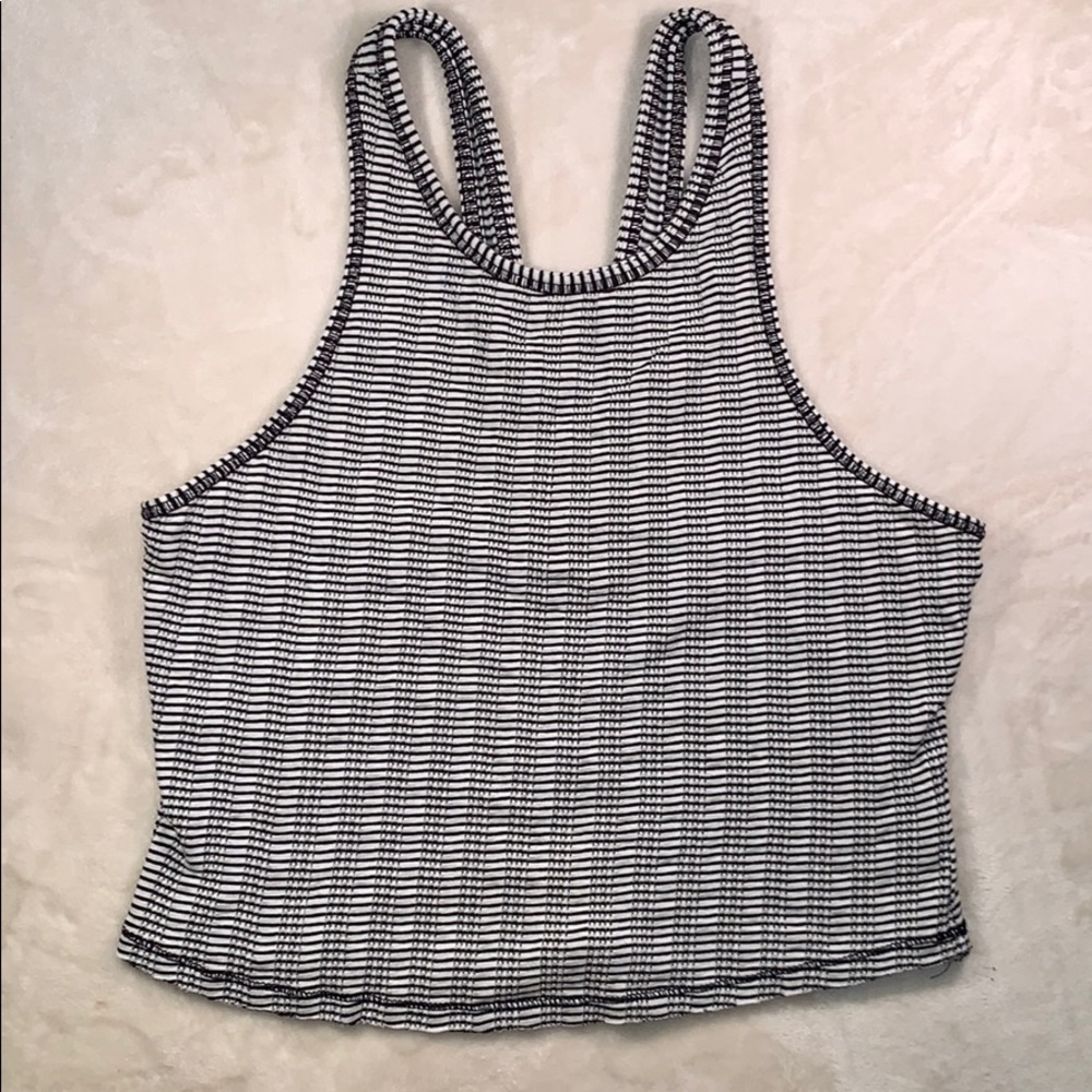 Free People Cropped Razorback Tank Top